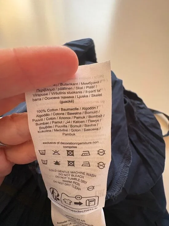 NWT Vero Moda Mist Singlet Ruffle Cross Back Blue Cotton Maxi Dress Tiered Summe - Picture 11 of 13